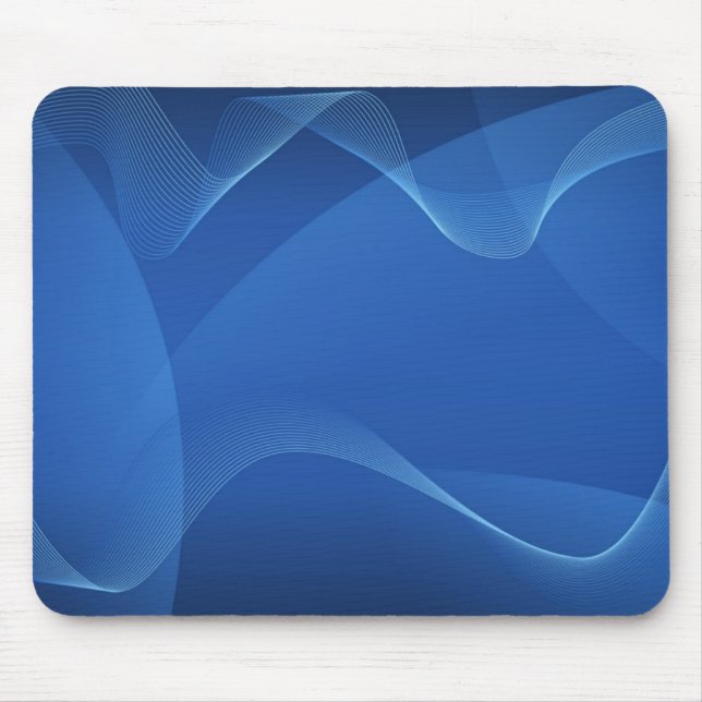 Mousepad Tampo de Mouse Abstrato Onda Azul (Frente)