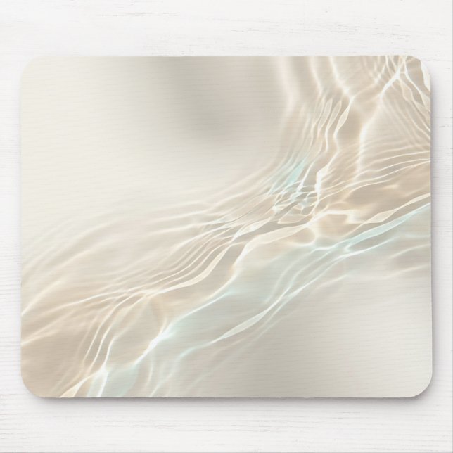 Mousepad Tampo de Mouse Abstrato Reflexo de Água de Marfim (Frente)
