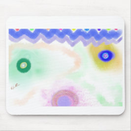 Mousepad Tampo de Mouse Arte Impressionista Galáxias Pastel