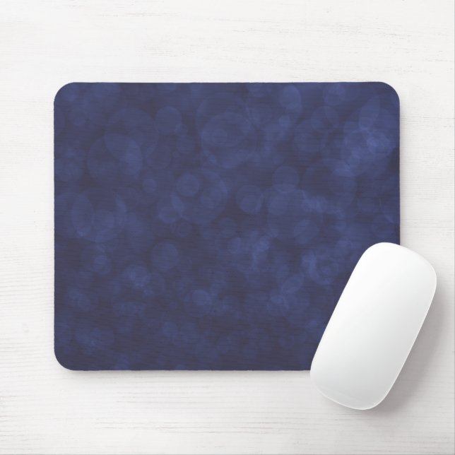 Mousepad Tampo de Mouse Bokeh Azul Profundo Moderno (Com mouse)