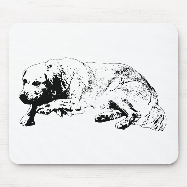 Mousepad Tampo de Mouse Cachorro da Linha Forte Eleva o Tom (Frente)