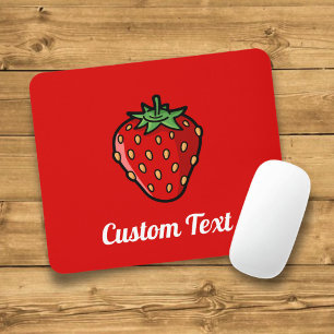 Mousepad Tampo de Mouse com Ícone de Morango