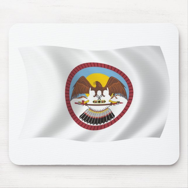 Mousepad Tampo de Mouse da Bandeira da Tribo Ute (Frente)