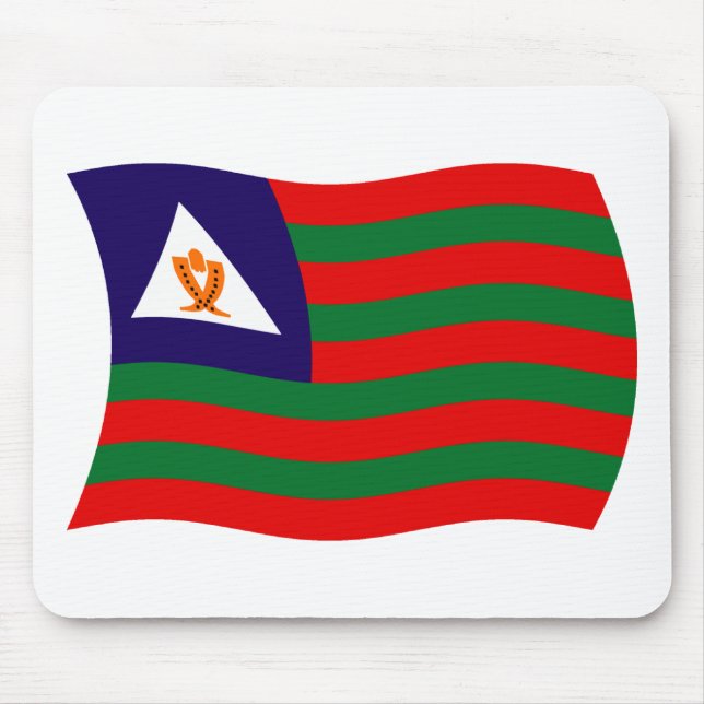 Mousepad Tampo de Mouse da Bandeira Tribal Bubi (Frente)