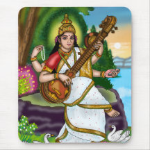 Tampo de Mouse da Deusa Saraswati