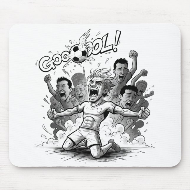 Mousepad Tampo de Mouse de Celebração de Gol de Futebol Ene (Frente)