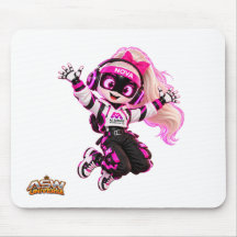 Tampo de Mouse de Jogo de Robô Nova Cute Pink AI