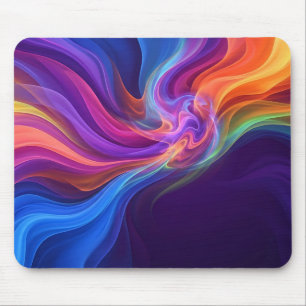 Mousepad Tampo de Mouse de Movimento Fluido Arco-íris Vibra