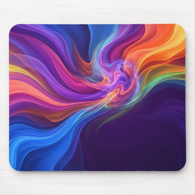 Mousepad Tampo de Mouse de Movimento Fluido Arco-íris Vibra (Frente)
