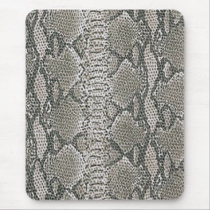 Mousepad Tampo de Mouse de Pele de Cobra Prata