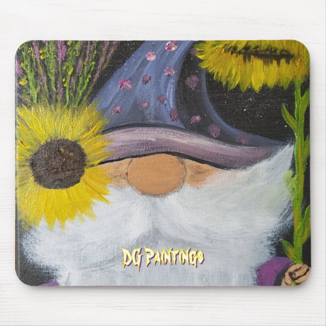 Mousepad Tampo de Mouse DG Paintings Gnome Roxo (Frente)