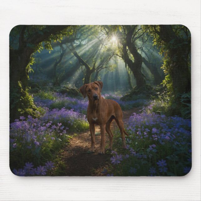 Mousepad Tampo de Mouse Encanter pela Floresta Ridgeback (Frente)