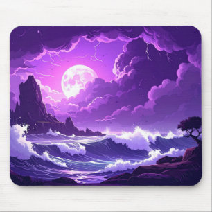 Mousepad Tampo de Mouse Lua Tempestade Violeta – Edição Ond