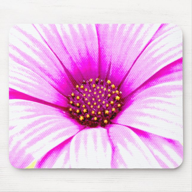 Mousepad Tampo de Mouse Margarida Rosa (Frente)