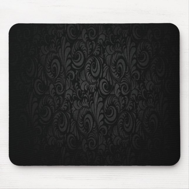Mousepad Tampo de Mouse Preto Escuro Gótico (Frente)