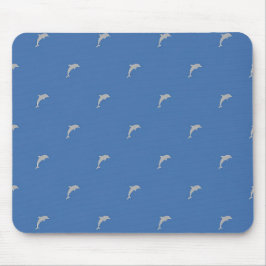 Mousepad Tampo de Mouse Tema Praia Azul Oceano Padrão Golfi