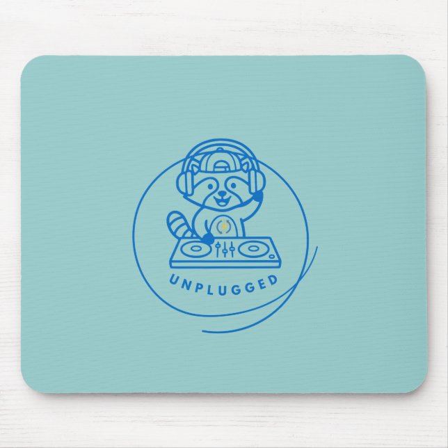 Mousepad Tampo de Mouse Textura de Mármore Pastel DJ Retro  (Frente)