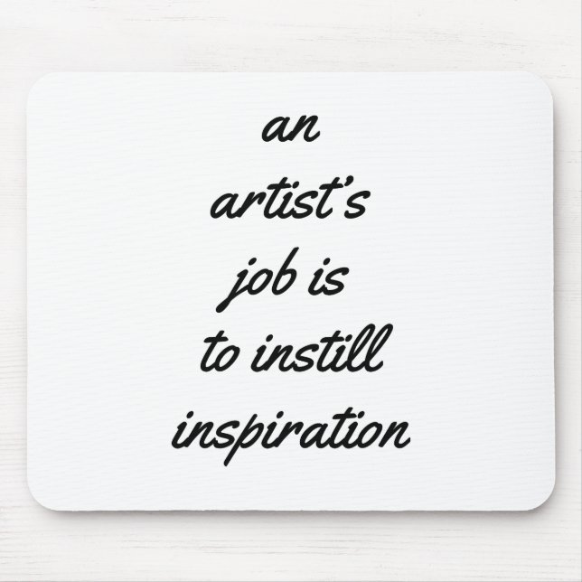 Mousepad Tampo de Mouse Trabalho de Artista (Frente)