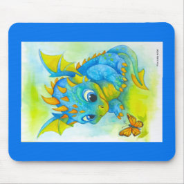 Mousepad Tampo de Rato de Bebê Dragão Curioso