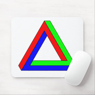 Mousepad Tampo de Rato Ilusão Triângulo Óptico