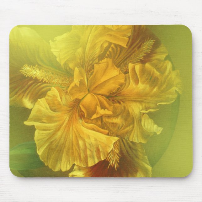 Mousepad Tampo de ratoeira de beleza interior de íris (amar (Frente)