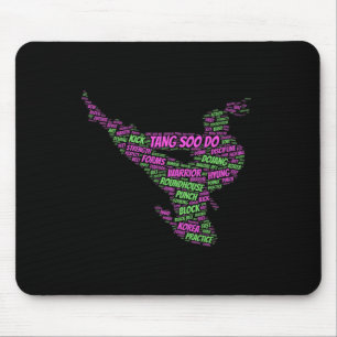 Mousepad Tang Soo Do Girls Karate Martial Arts Treinando Tr