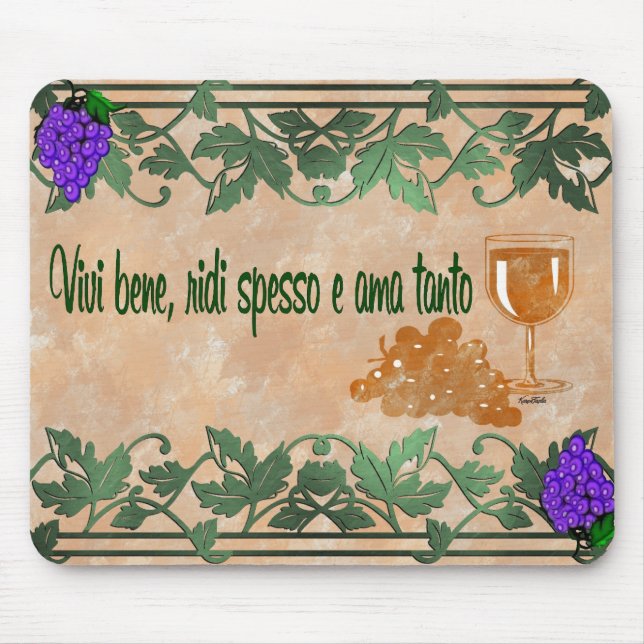 Mousepad Tanto do ama do spesso e do ridi do bene Vivi (Frente)