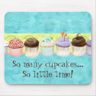 Mousepad Tantos Cupcakes, Tão Pouco Tempo! Cupcake Art