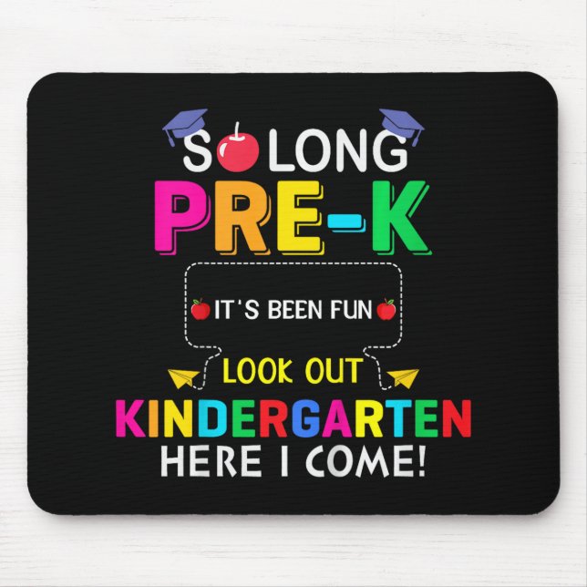 Mousepad Tão Longo Pré-Jardim do K Aqui Formando No Dia Pas (Frente)