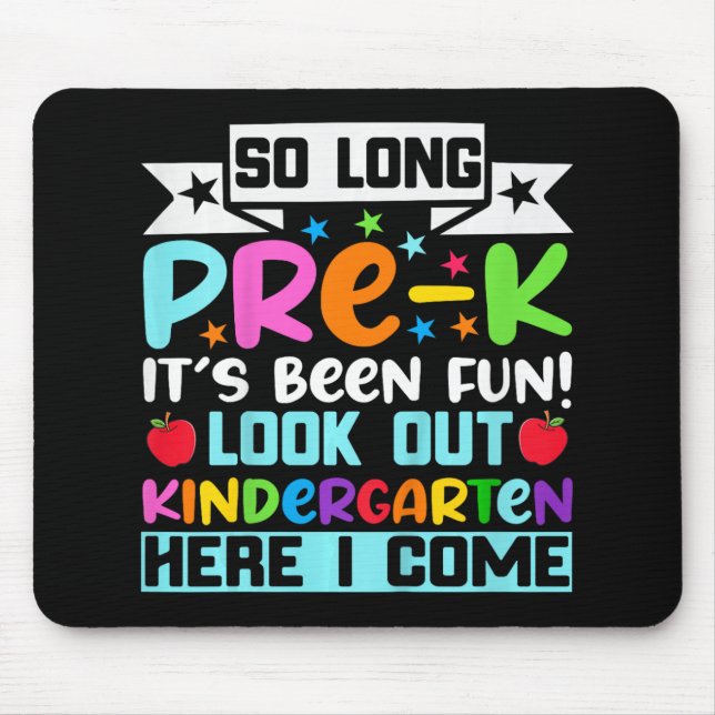 Mousepad Tão Longo Pré-Jardim do K Aqui Formando No Dia Pas (Frente)