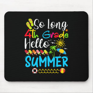 Mousepad Tão Longo Verão Do 4º Ano, Dia Da Escola.