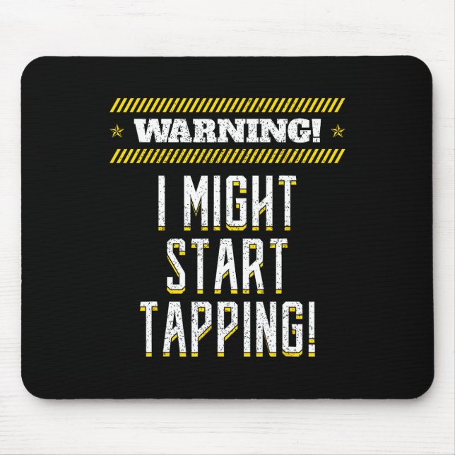 Mousepad Tap Dance Dancing Rhythm Soft calçado Tapping Calç (Frente)