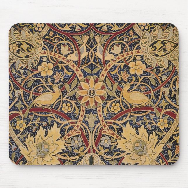 Mousepad Tapeçaria Bullerswood de William Morris (Frente)