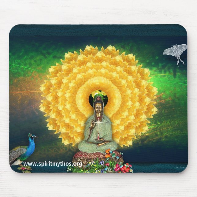 Mousepad Tapeçaria da parede de Kuan Yin (Frente)