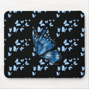 Mousepad Tapeçaria de Mesa Personalizada Borboleta Azul Esc