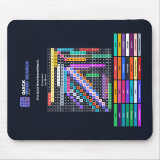 Mousepad Tapeçaria de Mouse com Puzzle de Palavras Rápidas