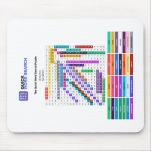 Mousepad Tapeçaria de Mouse de Pesquisa de Palavras Rápidas