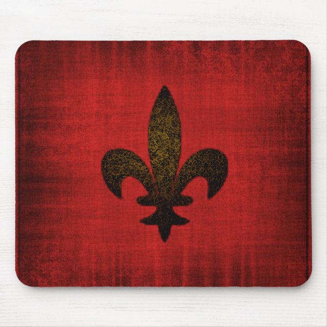 Mousepad Tapeçaria de Rato Medieval Vermelho (Frente)