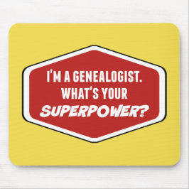 Mousepad Tapeçaria Personalizada Superpoder do Genealogista