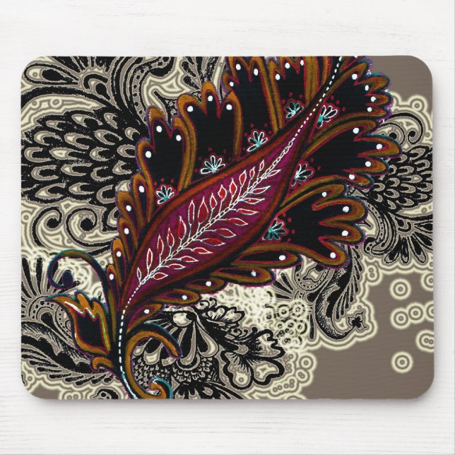 Mousepad Tapeçaria vermelha (Frente)