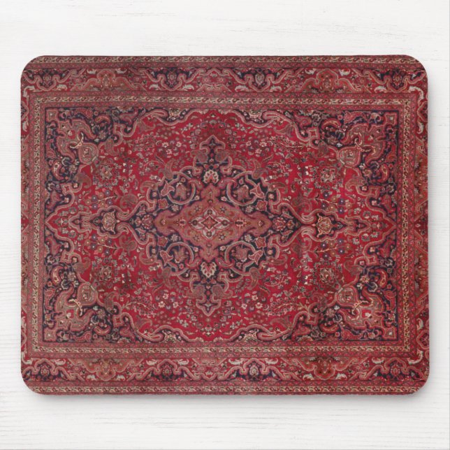 Mousepad Tapete Antiquado Vermelho (Frente)