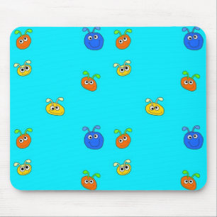 Mousepad Tapete de Lugar para Crianças Mouse Light Blue Bug