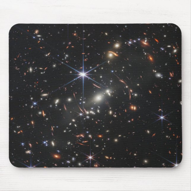 Mousepad Tapete de Mesa Espaço Profundo Aglomerado de Galáx (Frente)