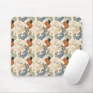 Mousepad Tapete de Mouse Abstrato Boho Neutro