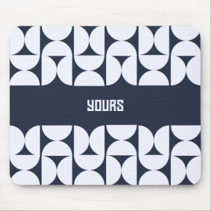 Mousepad Tapete de Mouse Arco Geométrico Nome Personalizado