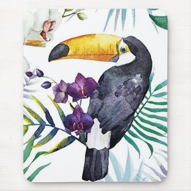 Mousepad Tapete de Mouse - Ave Tropical (Frente)