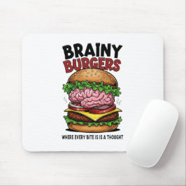 Mousepad Tapete de Mouse Brainy Burgers