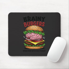 Mousepad Tapete de Mouse Brainy Burgers