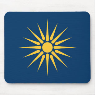 Mousepad Tapete de Mouse com Bandeira da Macedônia, Grécia