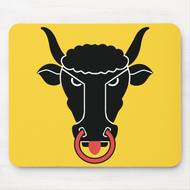 Mousepad Tapete de Mouse com Bandeira do Cantão de Uri, Suí (Frente)